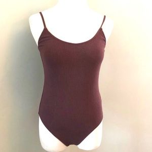 Express Ribbed Bodysuit NWOT